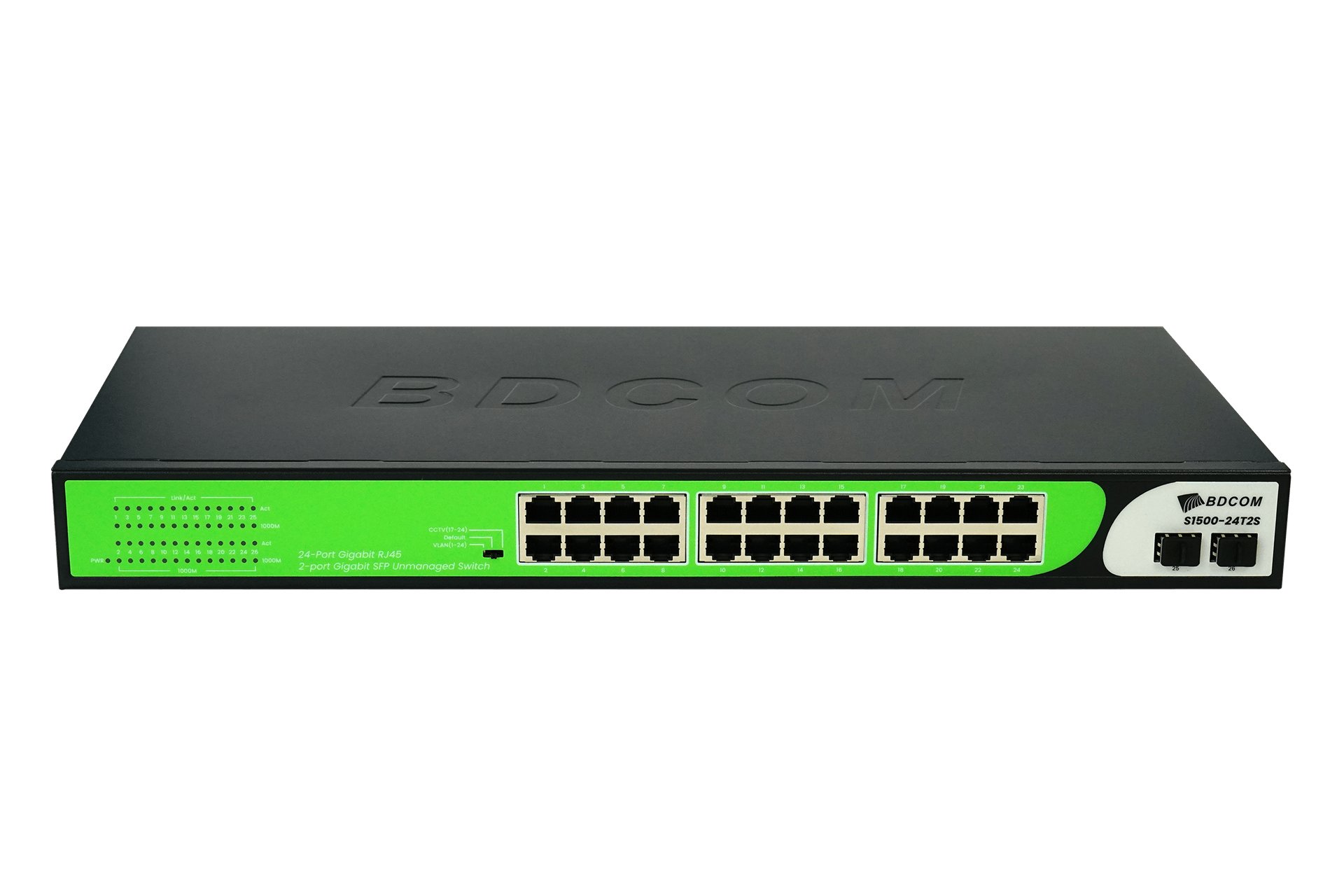 BDCOM S1500-24T2S 24-портовый гигабитный коммутатор с 2 SFP
