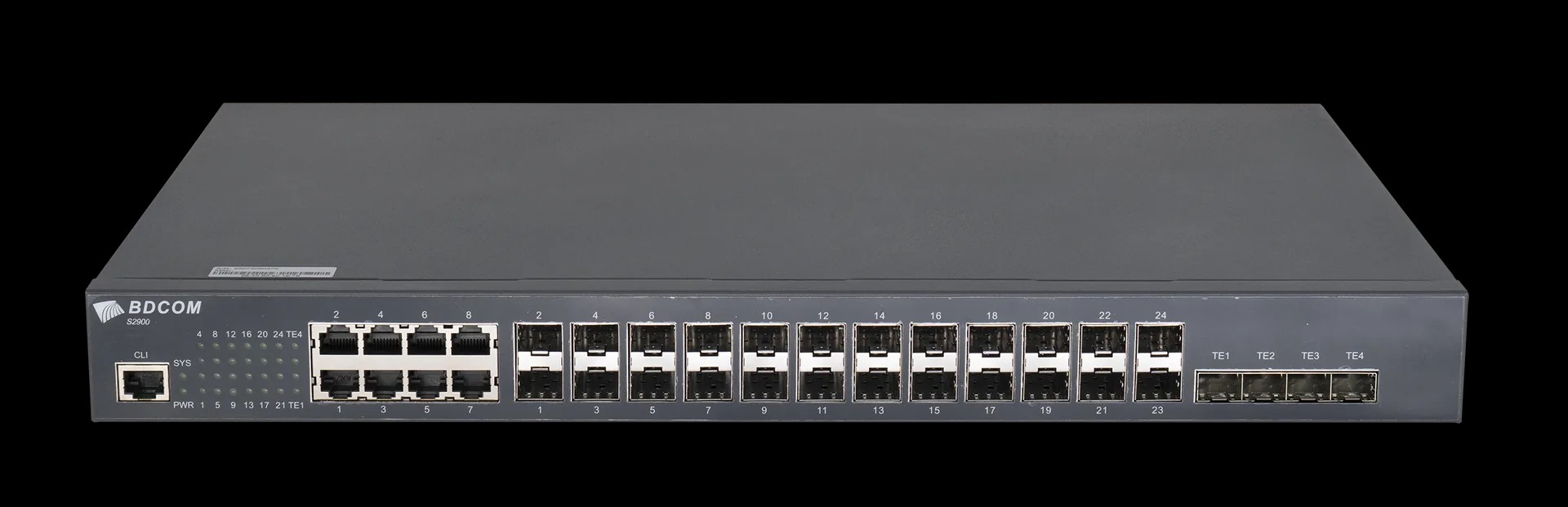 BDCOM S2900-24S8C4X 24-Port Fiber Switch with 10G SFP+ Uplinks