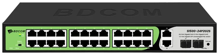24-port Gigabit PoE switch